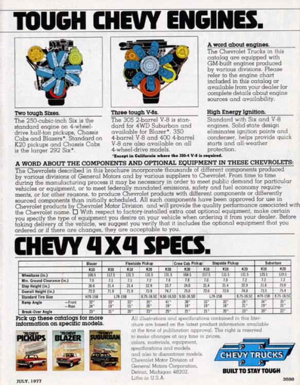 1978 Chevrolet 4-Wheelers Brochure Page 5
